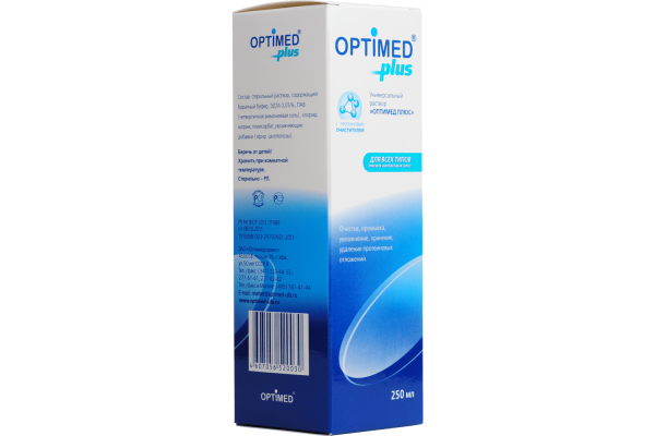 Изображение товара Раствор optimed plus 250мл Раствор optimed plus 250мл фотография