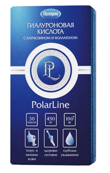 Изображение товара Гиалуроновая кислота с карнозином и коллагеном БАД PolarLine 30 капсул Гиалуроновая кислота с карнозином и коллагеном БАД PolarLine 30 капсул фотография