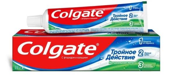 Изображение товара Зубная паста Колгейт Тройное действие 50мл Зубная паста Колгейт Тройное действие 50мл фотография
