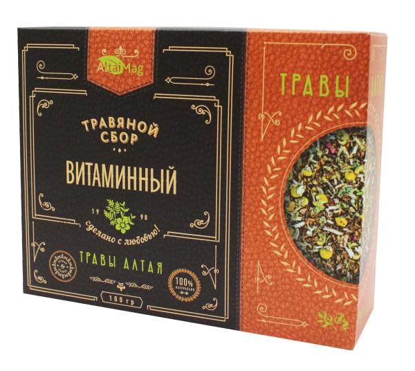 Изображение товара Сбор травяной Витаминный АлтайМаг 100г Сбор травяной Витаминный АлтайМаг 100г фотография